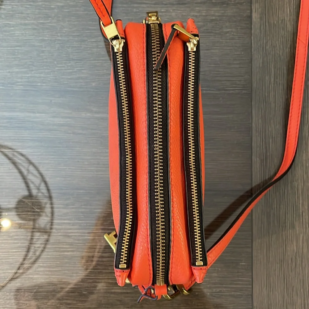 Fossil Women's Campbell Crossbody Bag Lava - Coral - Picture 5 of 17